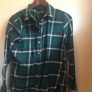 H&M plaid button up